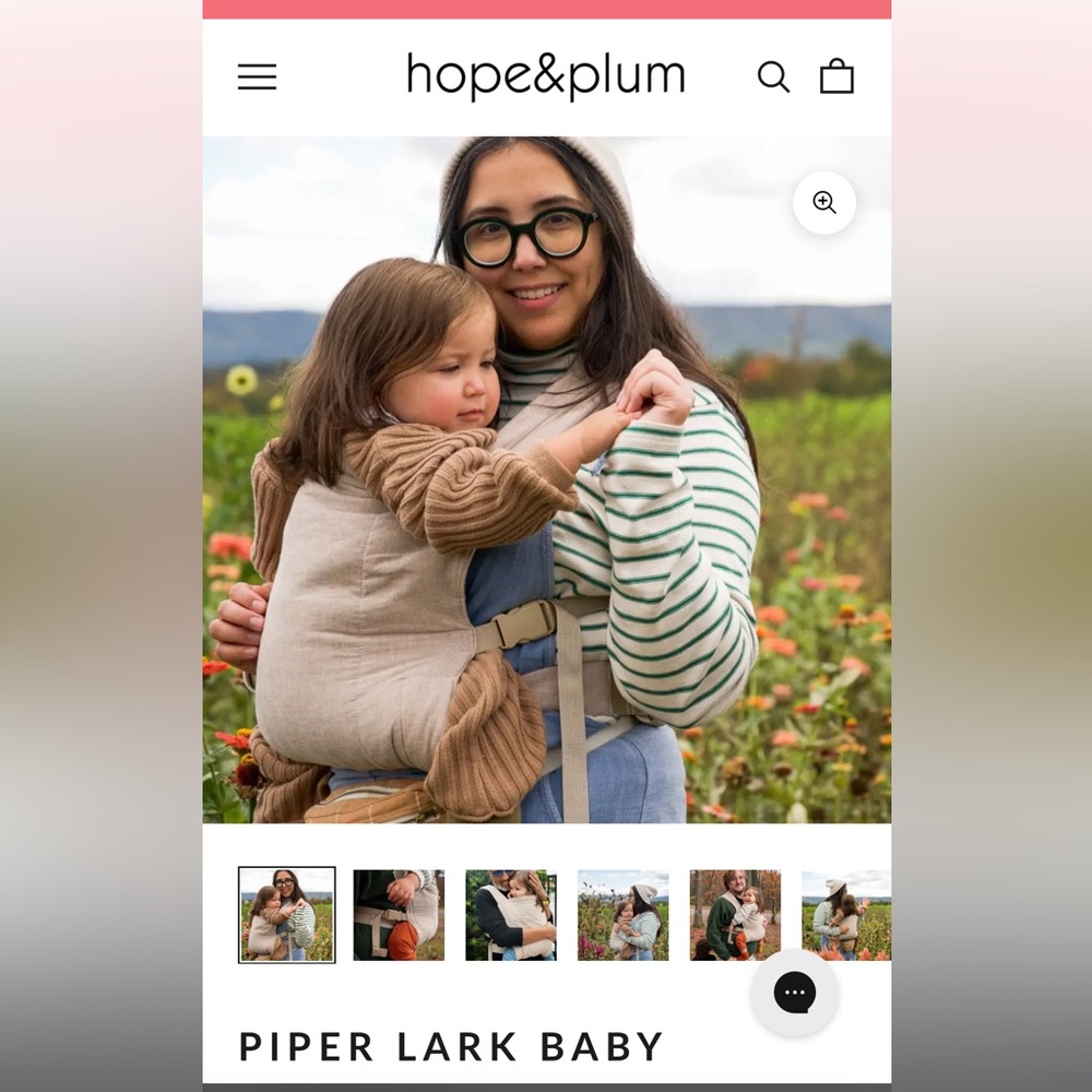 NWOT Hope & Plum Lark carrier